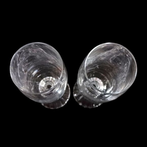 Mikasa The Ritz Champagne Flute Glass Set Of 2 Crystal Christmas Elegant Vintage - Picture 6 of 15
